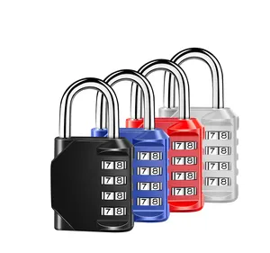 뜨거운 판매 고품질 대형 4 자리 아연 합금 암호 조합 안전 자물쇠 로커 캐비닛 체육관 수하물 가방