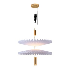 Designer Minimalist Art Creative Pleated Chandelier for <b>Dining</b> & Children's Room Stylish Nordic <b>Lighting</b> Fixture - Product Image 4