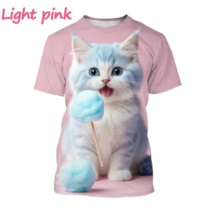 Nuovo per 3D stampato simpatico animale t-shirt grafica per gli uomini delle donne traspirante 100% poliestere <span class=keywords><strong>O</strong></span> collo manica corta top Casual - Product Image 5