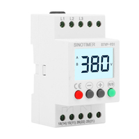 Relais de surveillance de tension triphasé SINOTIMER STVP-931 380v, protecteur de tension, écran LCD, protection contre les surtensions/sous-tensions, réconnexion automatique ≤5s