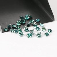 Moissanite en vrac de forme cœur de couleur verte créée en laboratoire, clarté VVS-VS, 1ct 2ct 3ct, certificat GRA