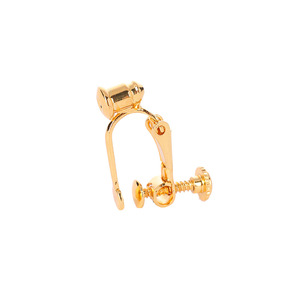Pendientes de clip tipo tornillo chapados en aleación de cobre para orejas sin perforar, accesorio de moda unisex - Product Image 5