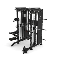 Crossmax OEM Dual Cable Crossover Smith Machine Entrenador multifuncional Gimnasio Rack Power Rack Juego de equipos de gimnasio para uso doméstico