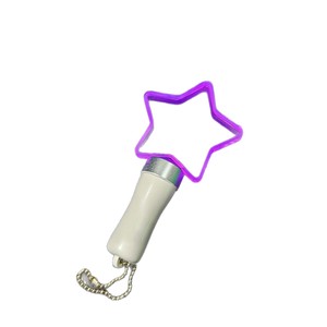 Mini <b>Light</b> Up Hand <b>Light</b> Acrylic Keychain <b>Star</b> Heart Shape Party Festival Cheer Birthday Glow Stick With Chain - Product Image 2