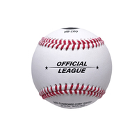 Balle de baseball officielle en cuir de vachette pleine fleur avec enroulement en laine pour l'entraînement HB-100