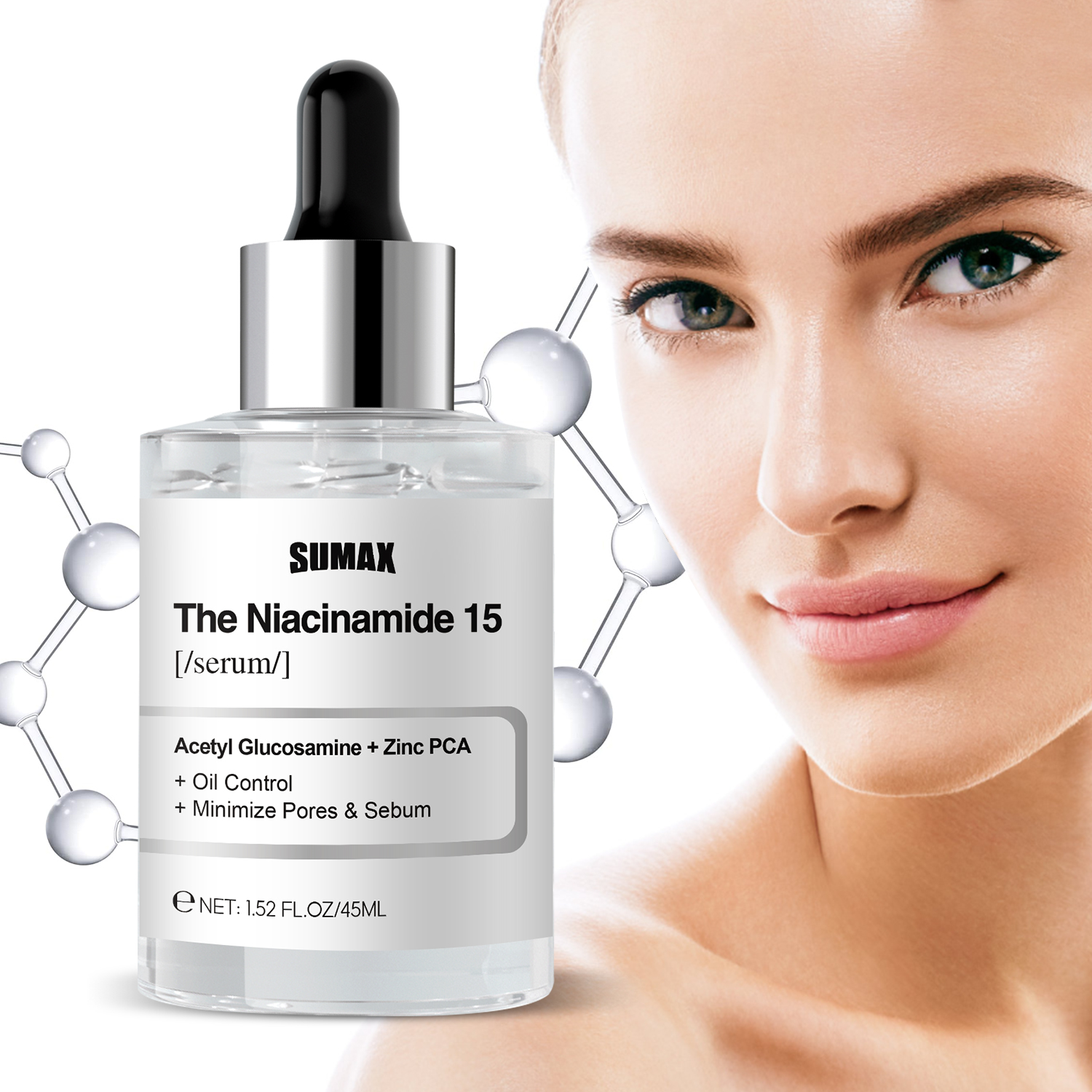 Sumax New Facial Niacinamide Serum Enhance Skin's Health Moisturize Anti Aging Skin Care Women Face Care Serum
