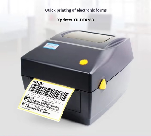 Xprinter XP-DT426B USB 4X6 Barcode Label Printer 108mm Roll Sticker Thermal Printer 203dpi E in Stock
