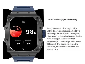 AK65 1.95 "IPS Montre de sport intelligente avec moniteur de fréquence cardiaque IP67 Étanche Chargement sans fil GPS <span class=keywords><strong>123</strong></span> + Modes de sport Suivi de la forme physique - Product Image 6
