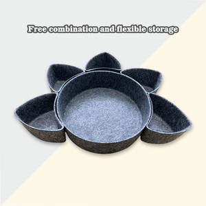 Boîte de rangement de bureau en feutre de qualité industrielle - Organiseur compact pour tiroirs de bureau et maintien de l'ordre - Product Image 6