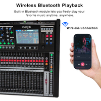Consola Mezcladora Digital de Diseño Innovador, Controlador de Sonido DAW, 16, 24, 32 Canales, Consola Mezcladora de Audio Digital Profesional con Bluetooth