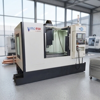 Tour CNC vertical Dinuo VMC650 avec commande FANUC, robuste et haute productivité, fabriqué en Chine