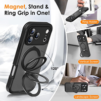 Funda Magnética de Vidrio Templado de Doble Cara JUNBO 9H para iPhone 18 17 16 15 Pro Max, Protección Total a Prueba de Golpes y Arañazos