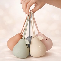 Vente en gros : Étui porte-sucette en silicone moulé par injection de qualité alimentaire, sans BPA, boîte de rangement, logo personnalisé, porte-clés multi-usage pour voiture
