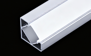 Profilé en aluminium anodisé LED de 19x19 mm à angle de 90 degrés, série 6000, canal encastré, montage en surface, bande lumineuse linéaire, 2700K, 80 - Product Image 3