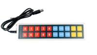 LIFPOS KDS20U 2026, Barra de Teclas KDS de 20 Teclas con Interfaz USB y Teclas Totalmente Programables para Sistemas POS de Pedidos Rápidos