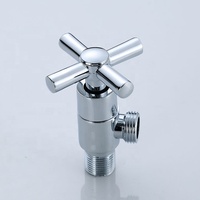 1/2 Inch Chrome Wall Mounted Toilet Air Berhenti 90 Derajat Cepat Kamar Mandi Terbuka SS Steel Angle Valve Harga