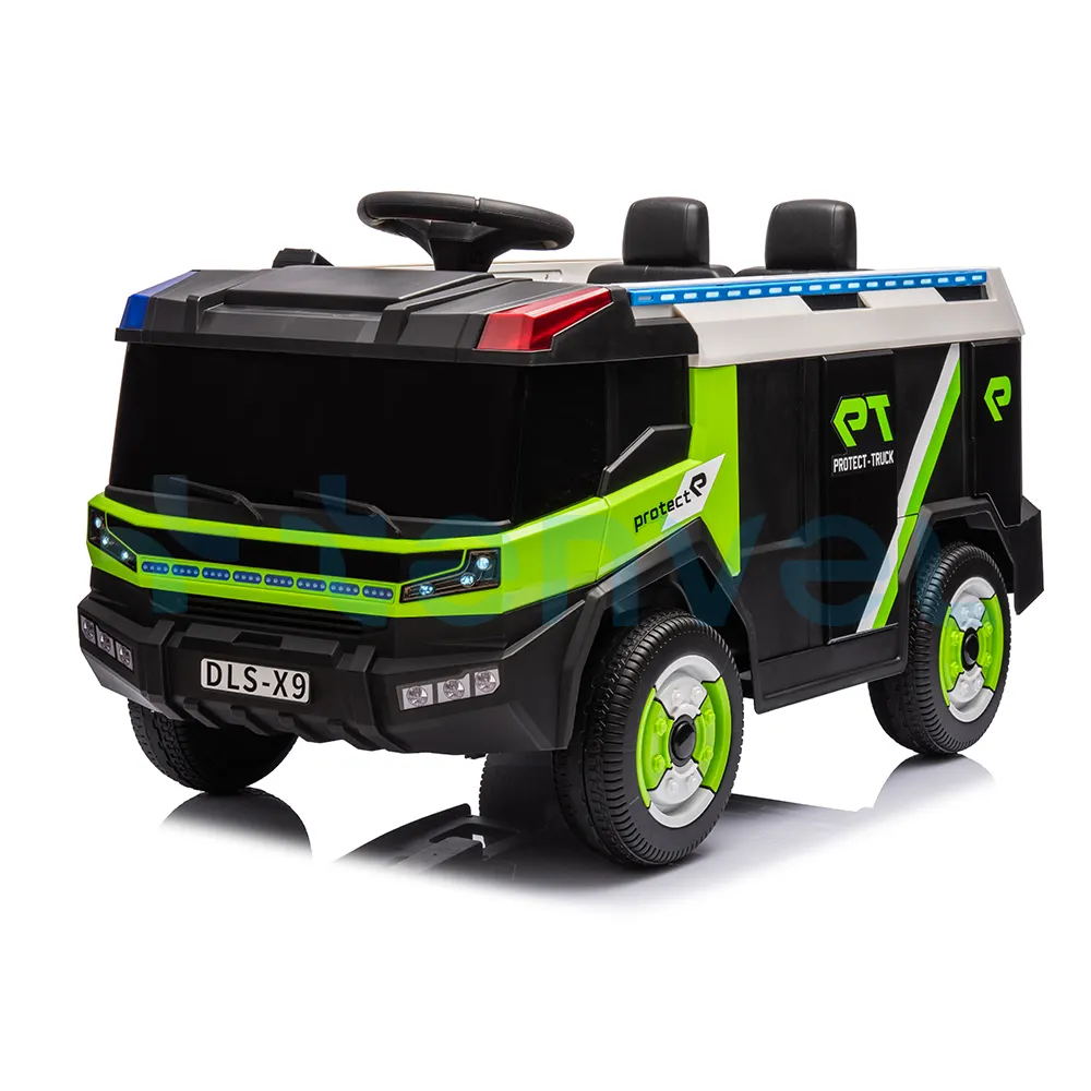Toptan moda çocuklar elektrikli itfaiye kamyonu 12 volt binmek satılık itfaiye kamyonu bebek uzaktan kumanda itfaiye kamyonu çocuklar için