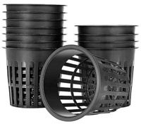 Serre hydroponique agriculture culture verticale de légumes en plastique Net Pot Growing Cups