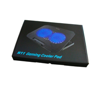 Pendingin Laptop Cpu lipat, dudukan lipat portabel dapat diatur dengan 2 kipas pendingin USB dengan kipas