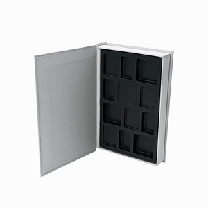Custom Logo Magnetic Book Shape Gift <b>Box</b> with Embossing Matt Lamination UV Coating Sponge Lining for <b>Wedding</b> Chocolate Packaging - Product Image 3
