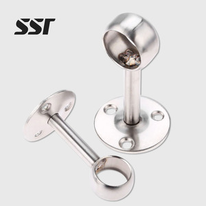 Soporte de Esquina de Acero Inoxidable SSR de Una Sola Cara para Montaje en Pared, Soporte para Riel de Armario, Soporte para Barra Colgante, Soporte de Extremo para Varilla YHD - Product Image 1
