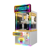 Machine à pinces mini arcade LED à monnayeur, avec écran d'affichage, pour jouets en peluche et prix, modèle anglais, de Source Factory