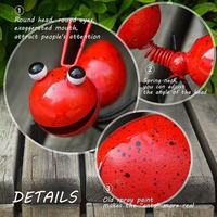 Figurine d'abeille en métal moulé, petite figurine créative d'insecte, modèle animal, ornements pour jardin, parc, pelouse, cour, artisanat en métal de haute qualité