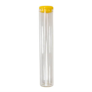Tubes en verre transparent écologiques 125 mm avec bouchon en silicone, sans BPA, pour emballage alimentaire (conserves) - Product Image 3