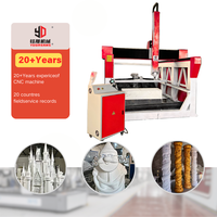 Máquina Fresadora CNC Rotativa Dezhou Yudiao 2030 2040 de 4 Ejes para Madera, Molde de Poliestireno, Espuma EPS, Plástico y Styrofoam