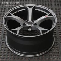 GRAYFOX Jantes Concaves Gris Gunmetal Personnalisées 19 20 21 22 Pouces 5x120 5x112 5x114.3 Forgées pour Nissan 350Z Infiniti G37 Q50