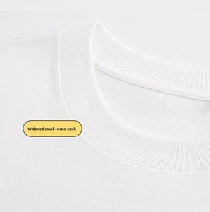 เสื้อยืดผ้าคอตตอนคอมบ์หนัก230ก. เสื้อสีพื้นแขนสั้นสำหรับผู้ชายและผู้หญิงฤดูร้อน S-5XL ดีไซน์ว่างเปล่า - Product Image 2