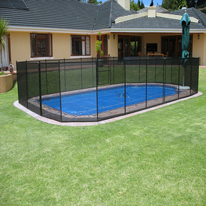 Clôture de piscine temporaire amovible en maille métallique perforée en aluminium, design expert, longue durée de vie - Product Image 2