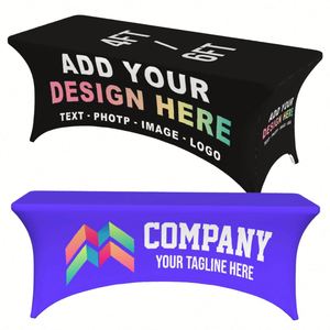 Customizable <b>Waterproof</b> Spandex Simple Style Indoor/Outdoor Rectangular <b>Tablecloth</b> Floral Pattern Personalized Digital Printed - Product Image 2