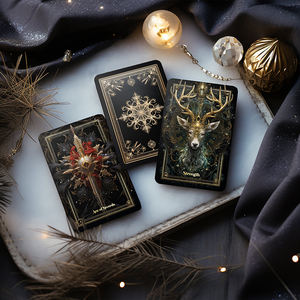 Tarot <span class=keywords><strong>de</strong></span> Papel Ecológico Personalizado, Videntes Lunares, 78 Páginas, Impresión, Embalaje, Cartas del Tarot, Guía, Bordes Dorados/Plateados, Oráculo - Product Image 3