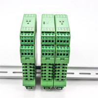 Konverter Isolator Sinyal DIN Rail 35mm Rtd Pt100 Pt1000, Isolator Suhu 0-10v, Isolator Sinyal Suhu Presisi Tinggi