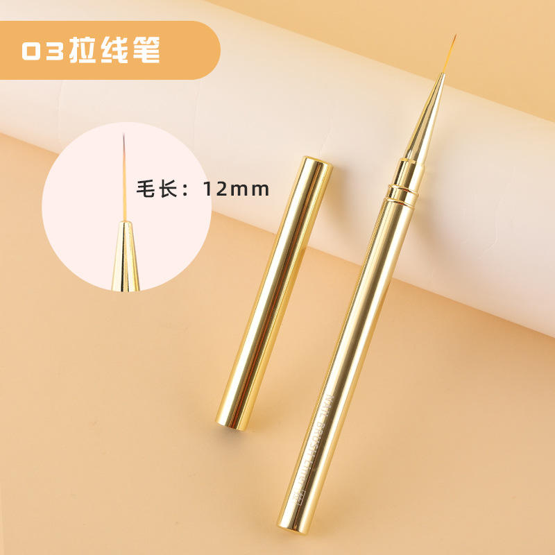 ปากกาสายดึง03 12มม.-แท่งโลหะสีทอง