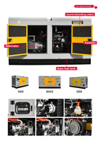 Générateur au gaz naturel CNG GPL Master Power Quiet 120kw 150kva avec ATS triphasé pour l'alimentation de secours des fermes de poissons et de crevettes