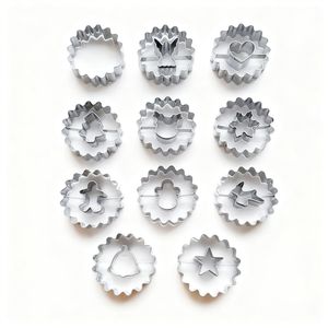 Kit de Cortadores de Galletas 3D con Forma de <span class=keywords><strong>Casa</strong></span> de Jengibre, con Múltiples Moldes de Acero Inoxidable para Construir Cabañas Comestibles de Navidad - Product Image 2