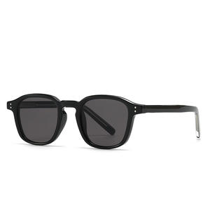 28003 レオパルド 2025 ファッションラグジュアリーレトロ PC+CP ラウンドフレームサングラス メンズ 工場カスタム卸売サングラス - Product Image 4