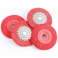 Roue de polissage en Sisal rouge, pour polissage, en acier inoxydable