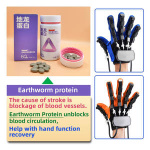 Nuovi guanti per la riabilitazione del Robot blu per pazienti con ictus guanto blu ictus emiplegia riabilitazione Robot e gamba - Product Image 2