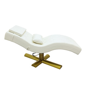 Table de massage hydraulique moderne de luxe pour soins du visage, lit pour extensions de cils, chaise pour extensions de cils, table de massage, table de shampoing, mobilier de salon de beauté incurvé et portable - Product Image 2