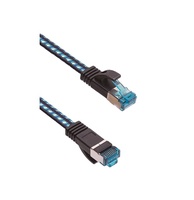 Kabel Patch Cord RJ45 5m Slim CAT8 32AWG BC Conductor TPE Jacket OD4.0 Kepala Berlapis Nikel Model KCAT8-B4 Cina