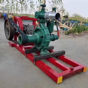 Diesel Water <b>Pump</b> With Wheels For Irrigation And Dewatering Agricultural Use Engine Driven <b>Green</b> And Red Model - Product Image 2