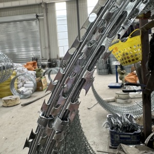 <span class=keywords><strong>ลวดหนาม</strong></span>ชุบสังกะสีแบบขอบเดียวเคลือบแบบจุ่มร้อน - รั้วอุตสาหกรรม - <span class=keywords><strong>ลวดหนาม</strong></span>คมทนทาน - Product Image 3