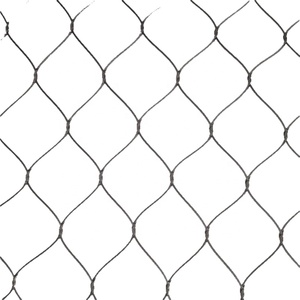 Redes de aviario de pájaros de acero inoxidable SS304 hechas en fábrica, red de alambre tejido liso, cuerda de óxido negro, corte de malla incluido - Product Image 1