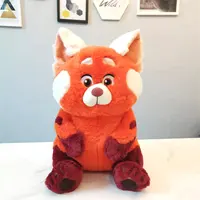 Red Turning Panda Plushie, Stuffed Animal Doll, Soft Toy