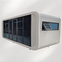 Kiosque de vente de Noël Apple Cabin de 20 pieds, bâtiment préfabriqué de haute qualité pour les ventes saisonnières dans les centres commerciaux