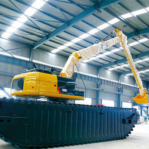 20吨船用挖掘机两栖挖掘机,带侧浮桥出售