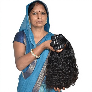 High Quality Unprocessed Raw Temple Hair Brazilian raw Mink Curly Human hair <b>Cheap</b> Natural Black Human Hair Extentions - Product Image 1